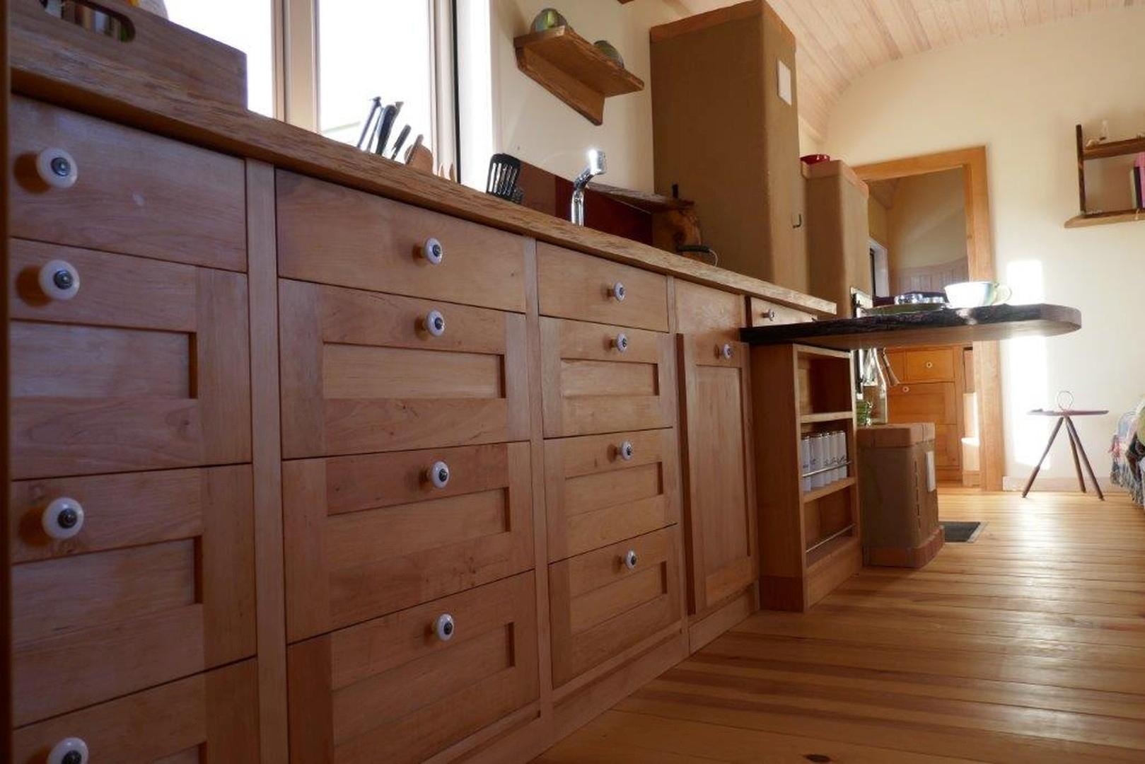 Detail Erlenholzküche