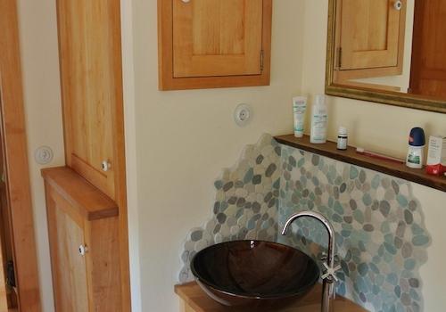 Bad, Miele WM im Schrank