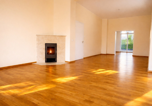 Wohnzimmer mit Kamin