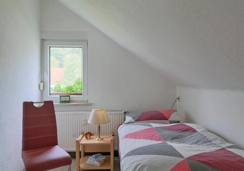 Blick ins Schlafzimmer