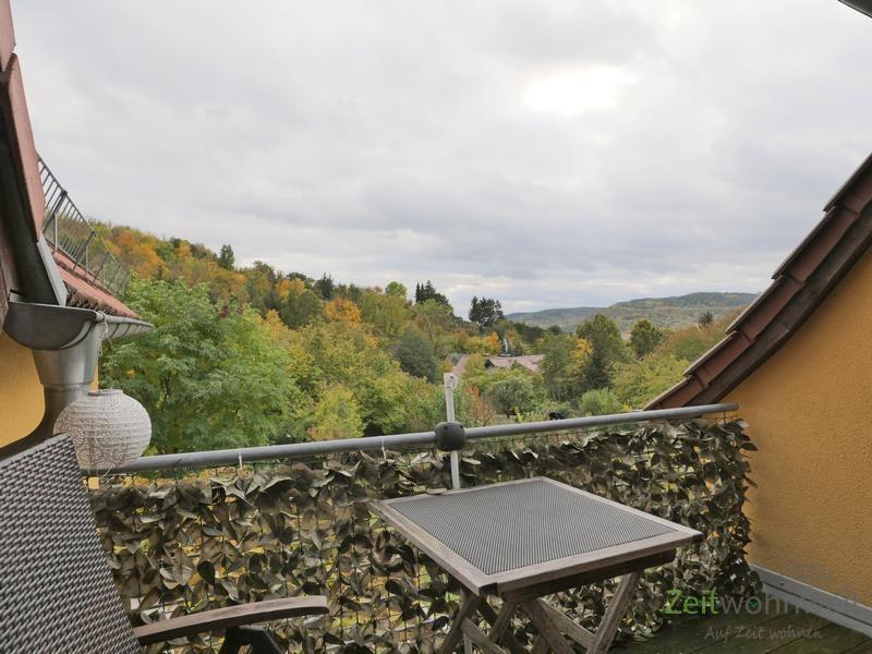 Balkonausblick im Herbs