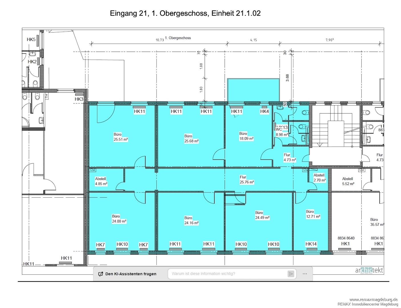 Grundriss HDL Gewerbe