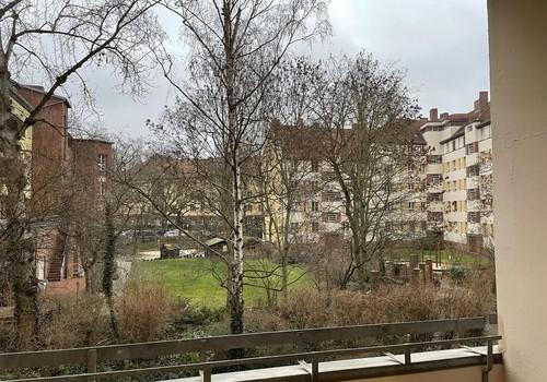 balcony view in winter