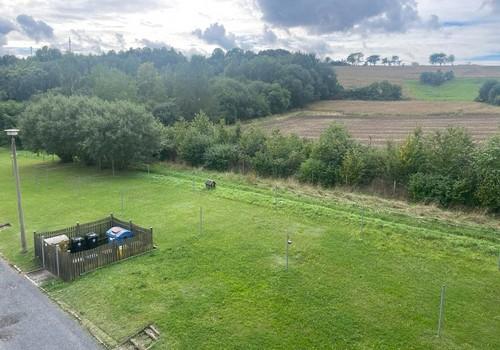 Ausblick, mit Wäscheplatz