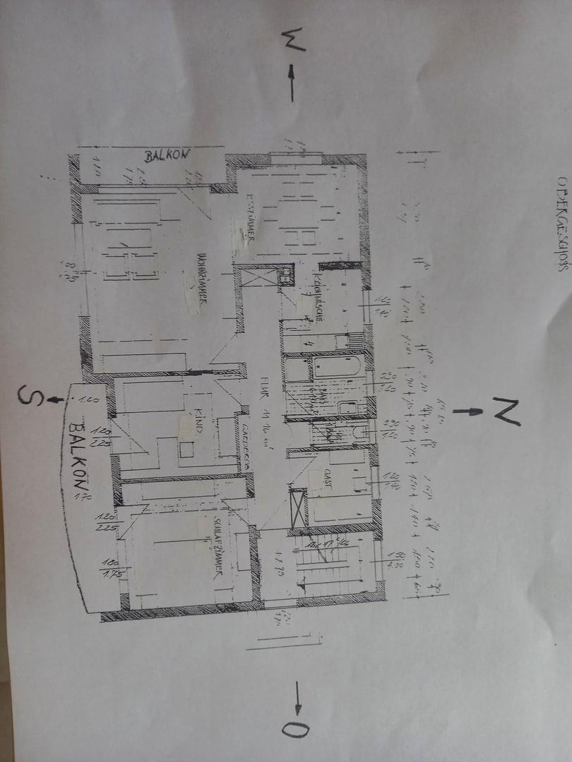 Grundriß der Wohnung