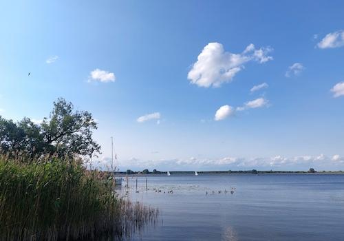 Segelboote vor Semlin