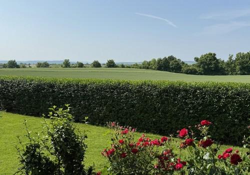 Südgarten mit Feldblick