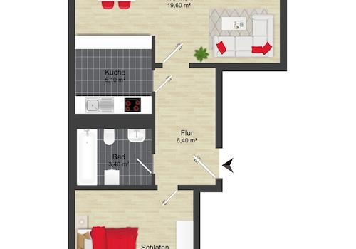 Grundriss Hochparterre