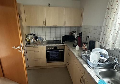 Küche mit Einbaugeräten