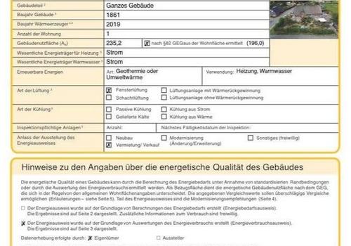 Energieausweis Teil 1