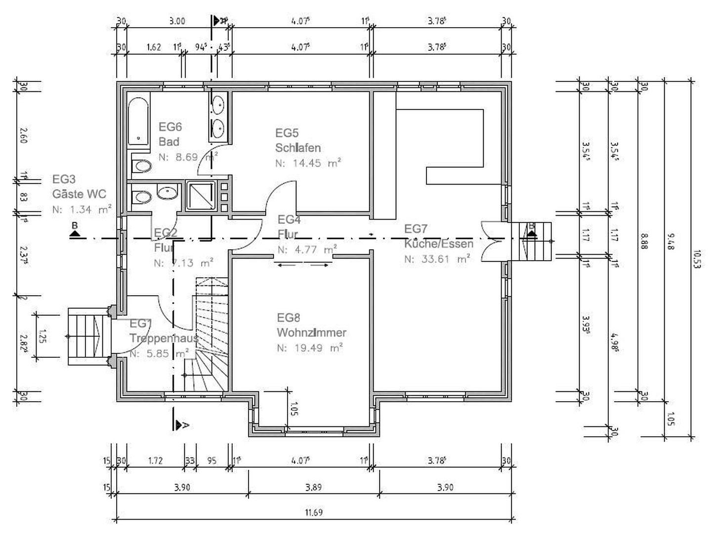Erdgeschoß/Hochparterre