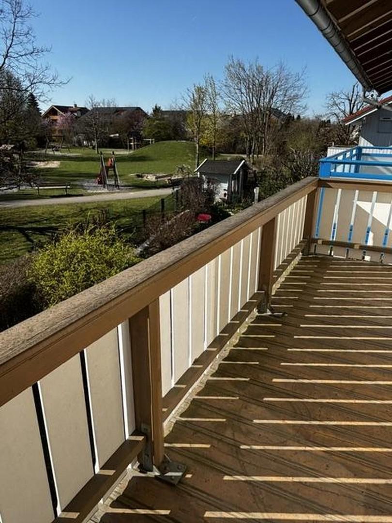 Balkon Westseite im OG