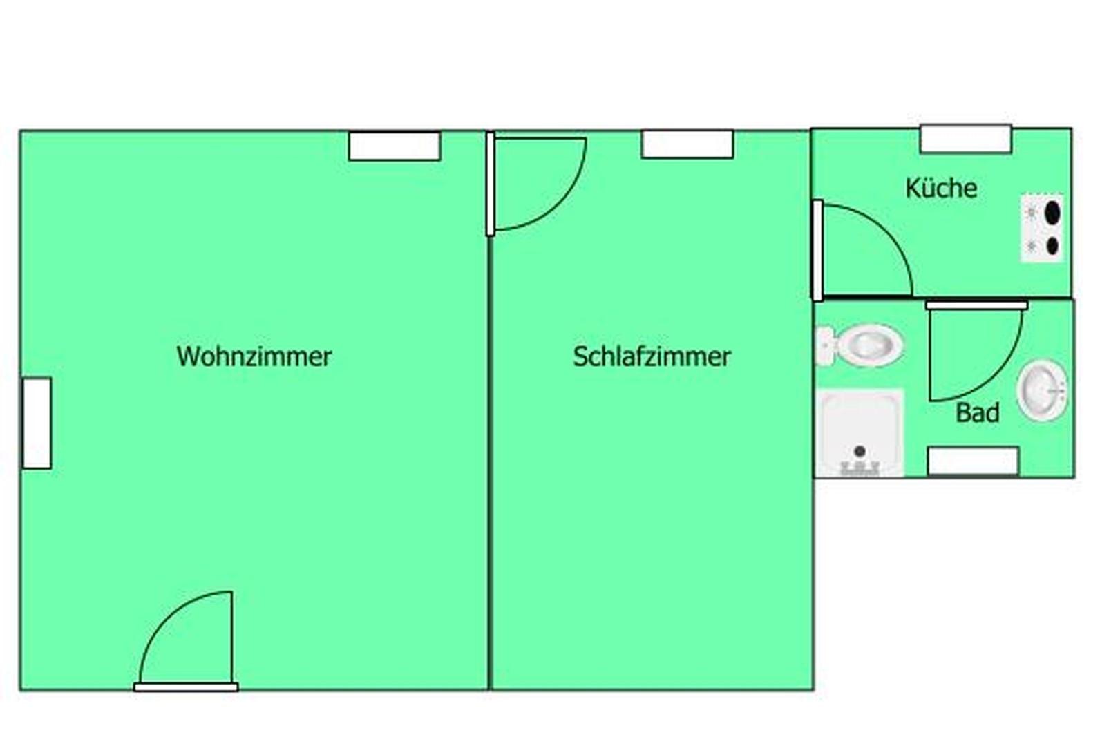 Grundriss der Wohnung