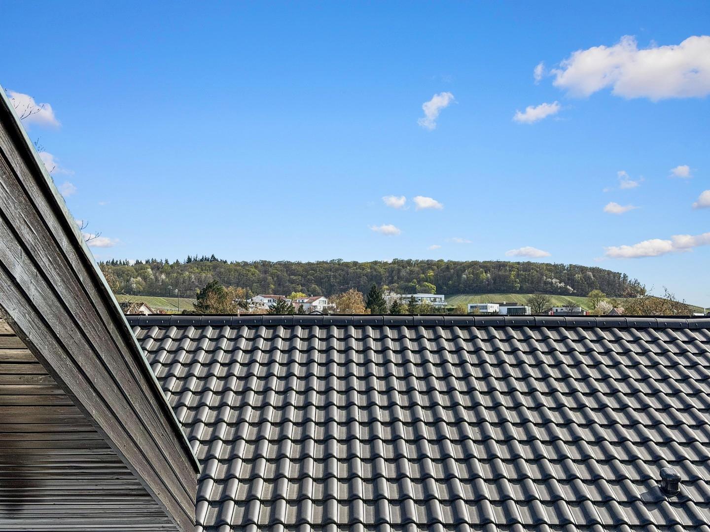 Ausblick aus dem Schlafzimmer