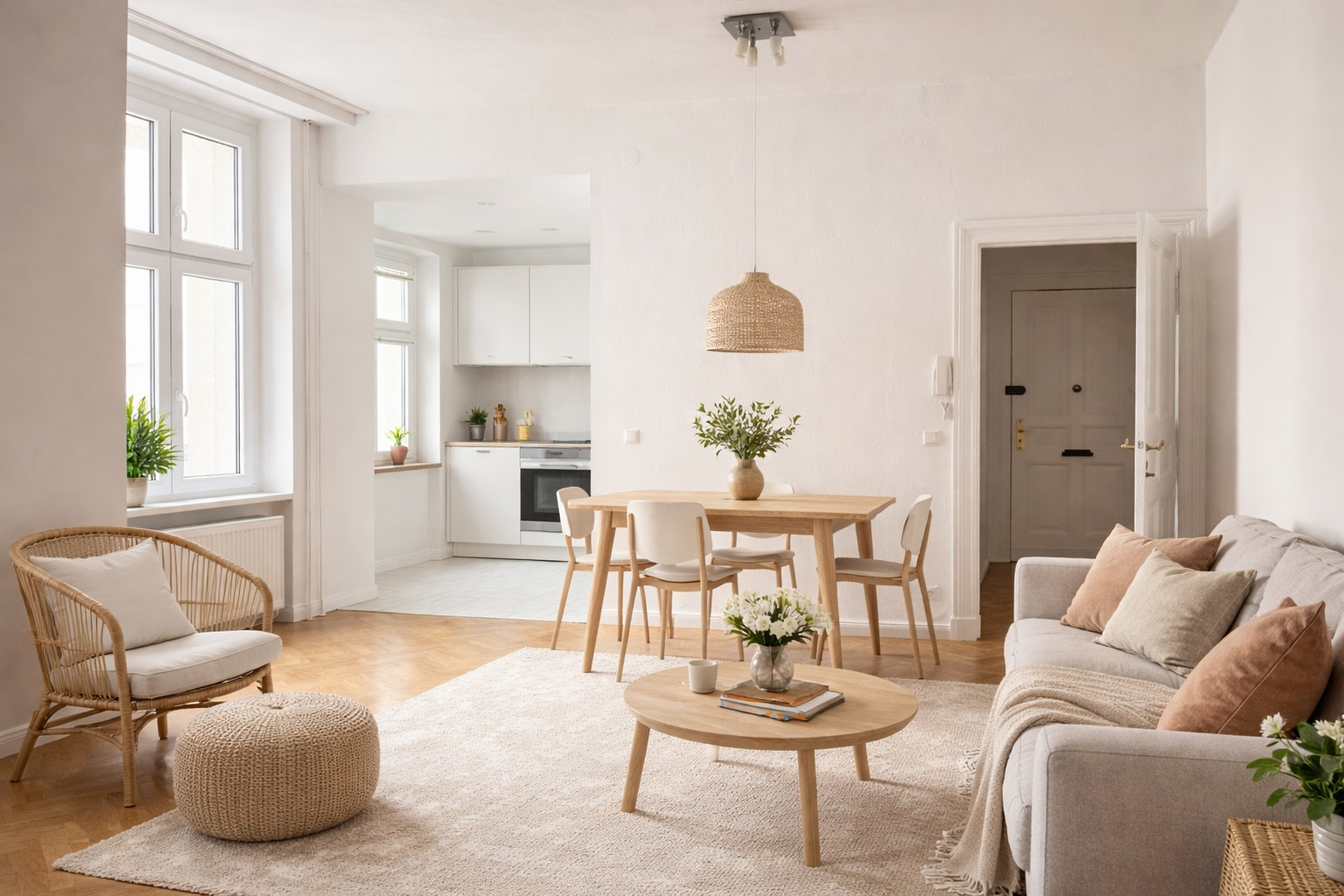 Wohnzimmer KI Visualisierung