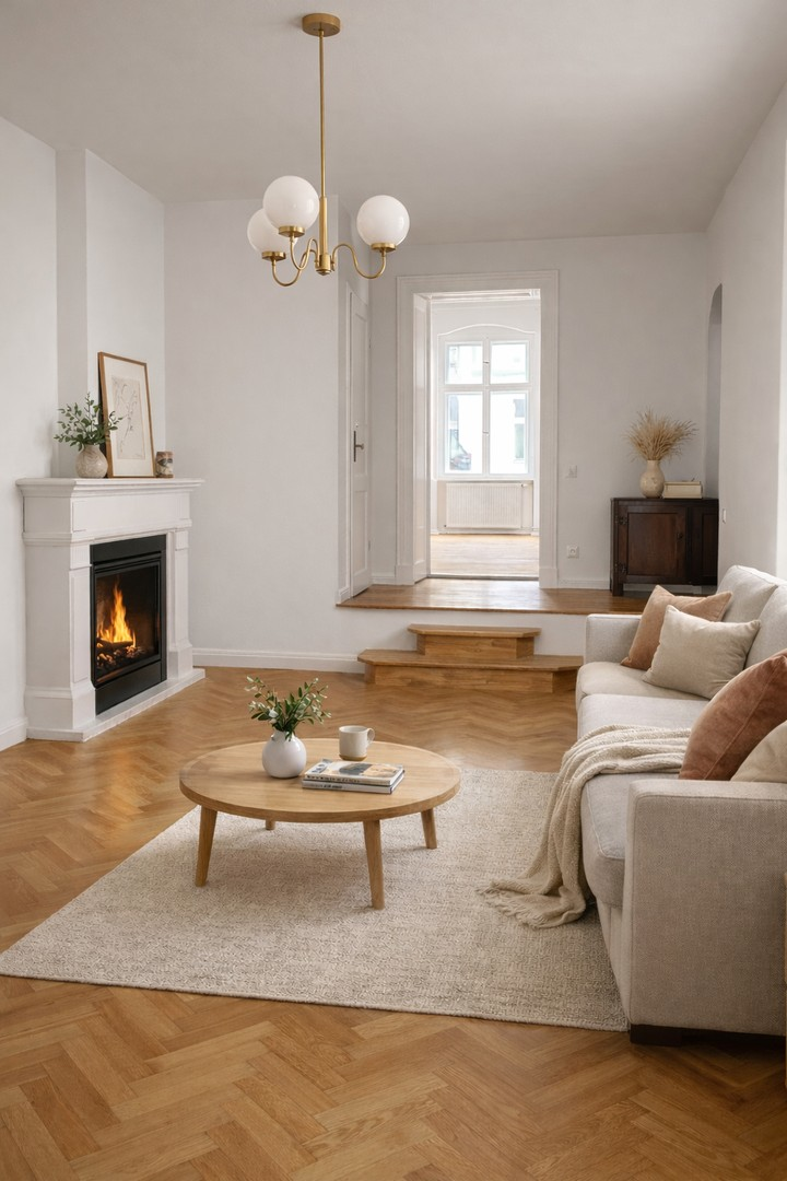 Wohnzimmer KI Visualisierung