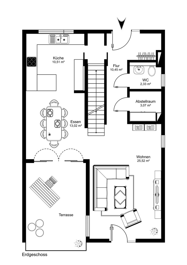 Grundriss Erdgeschoß