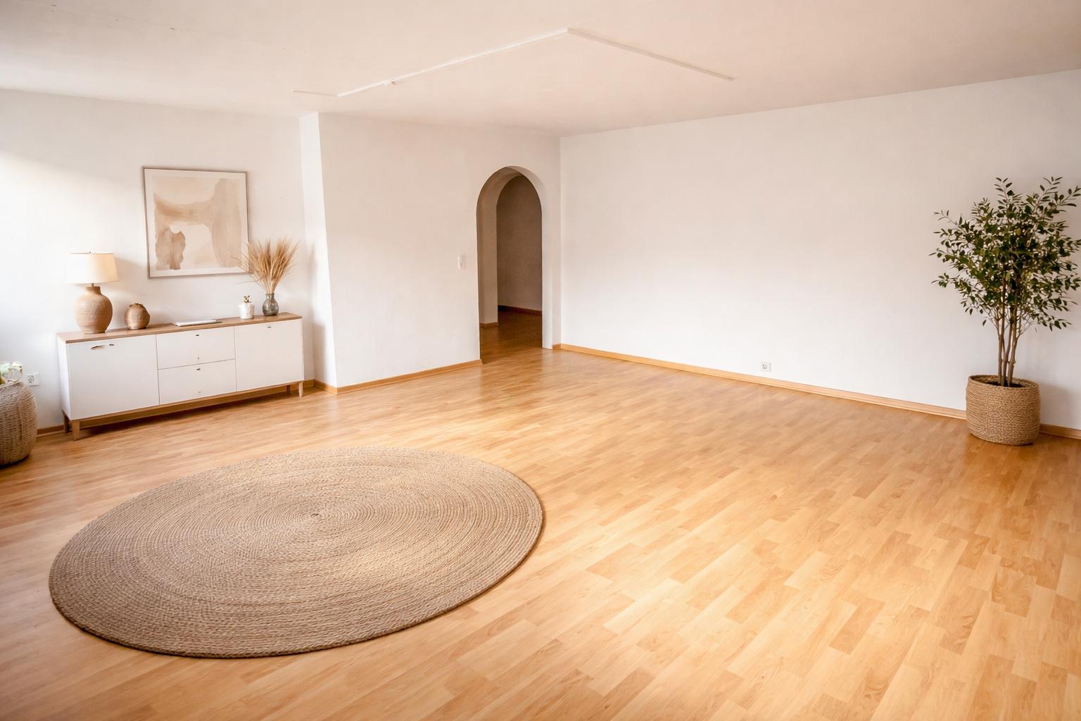 Helles Wohnzimmer mit modernem Design