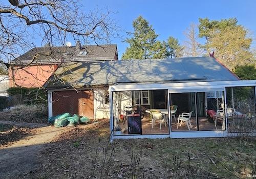 Gartenhaus mit Garage