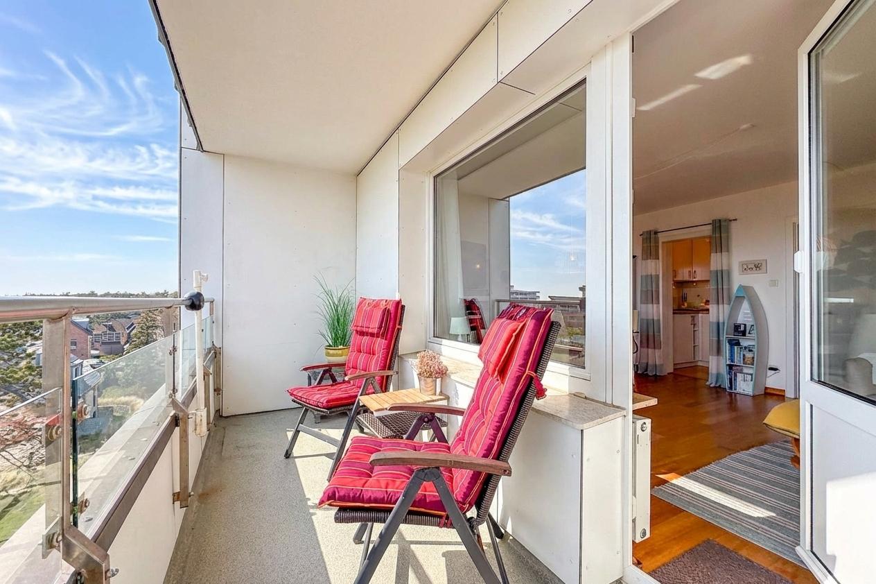 einladender Balkon