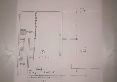 Grundriss Geschäftsfläche