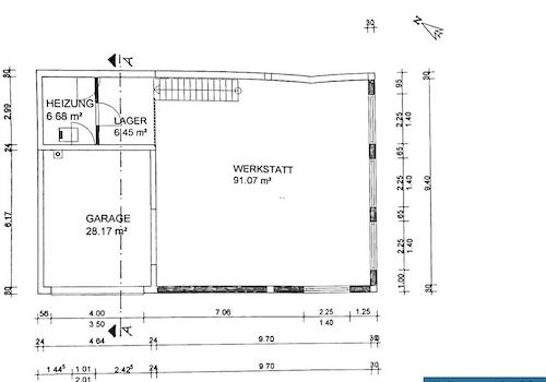 Grundrisse Halle Heizung