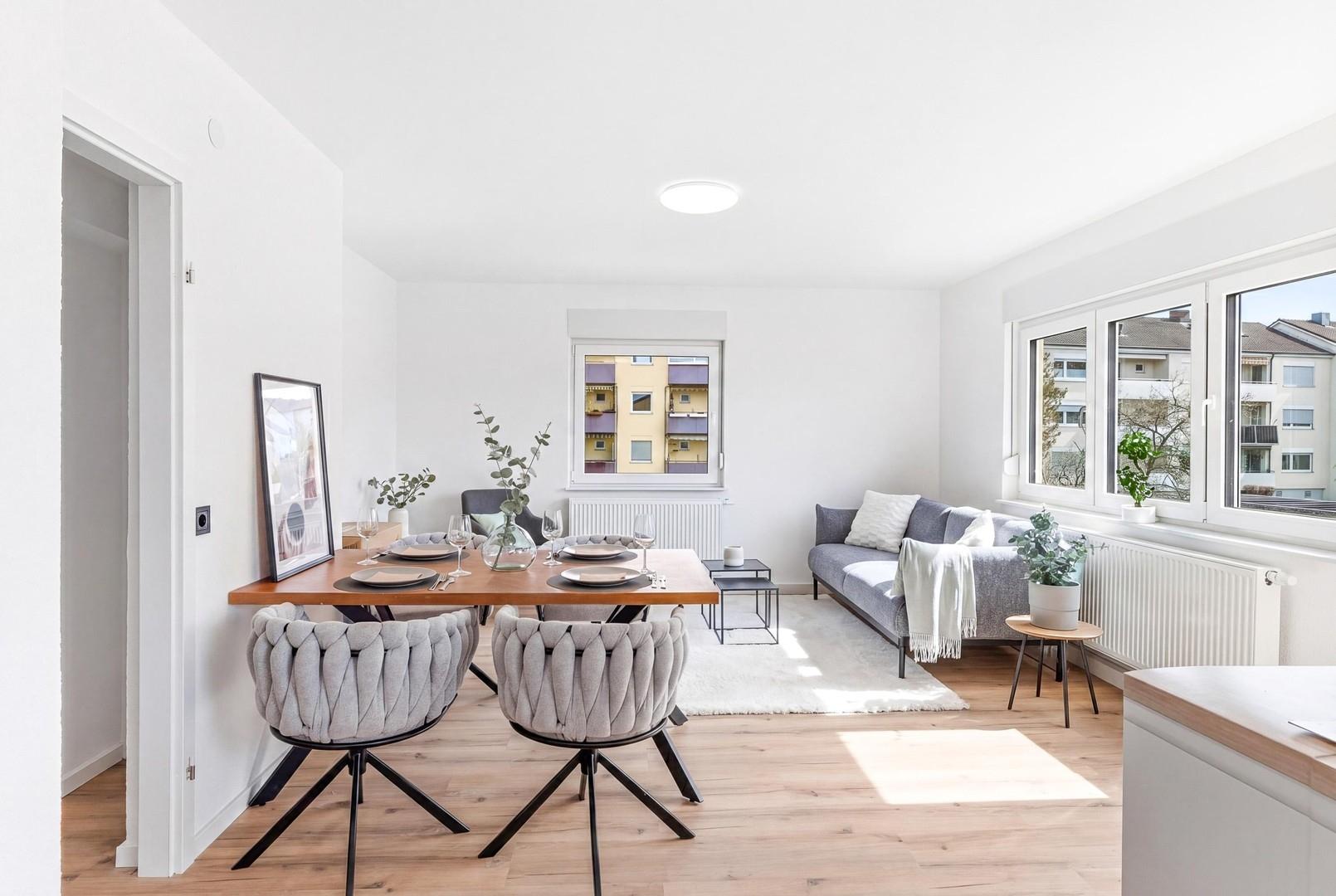 offenes Wohn- und Esszimmer