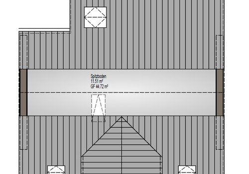 Spitzboden, 11,5 m² Nutzfläche