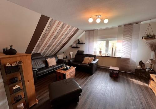 Wohnzimmer im Dachgeschoss