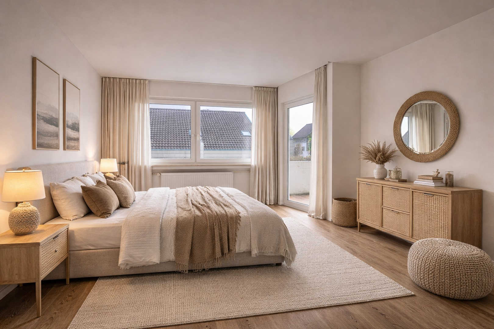 Schalfzimmer möbliert (Beispi)