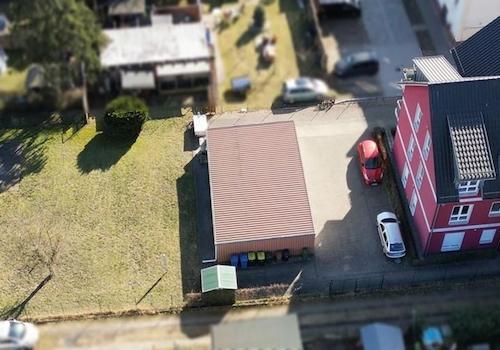 Luftbild  Garagen, Geräteräume