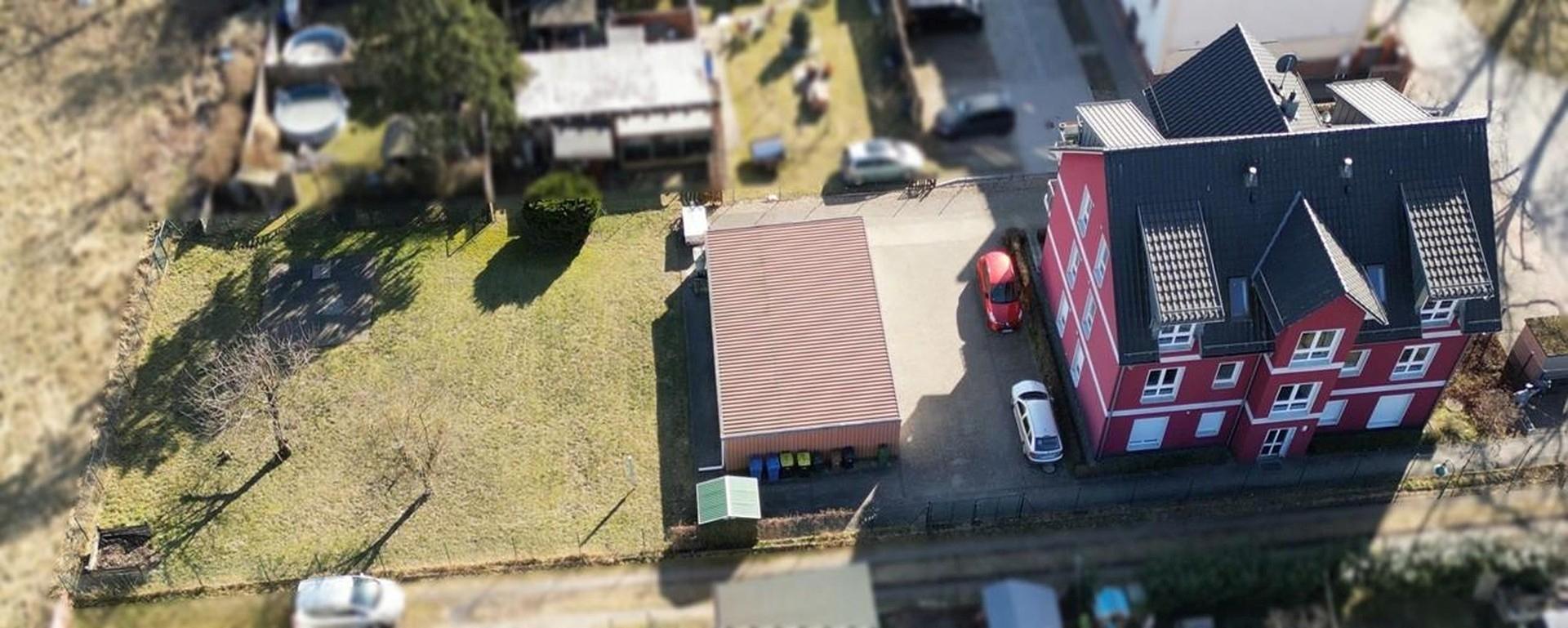 Luftbild  Garagen, Geräteräume