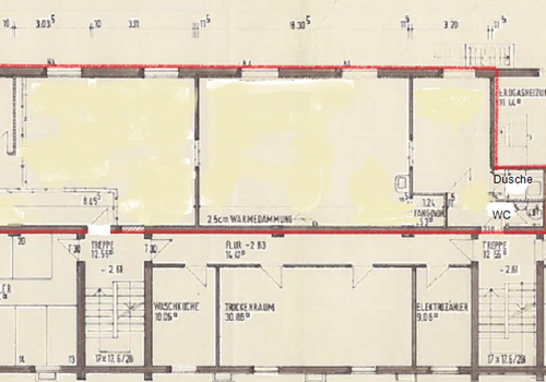 Grundriss, 2 Zugänge