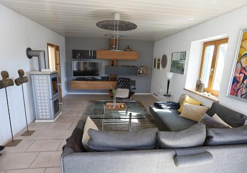 Wohnbereich mit Kaminofen