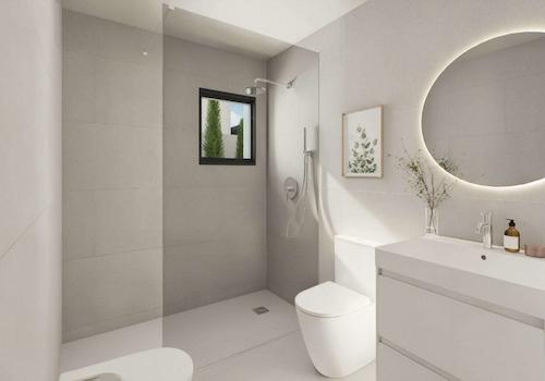 Dusche und WC