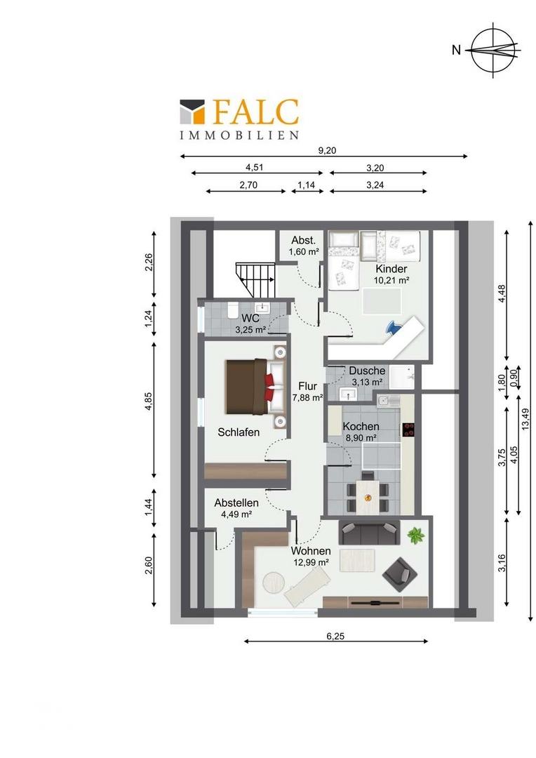 Dachgeschoss n. Original Plänen 