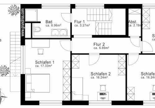 Grundriss Obergeschoss