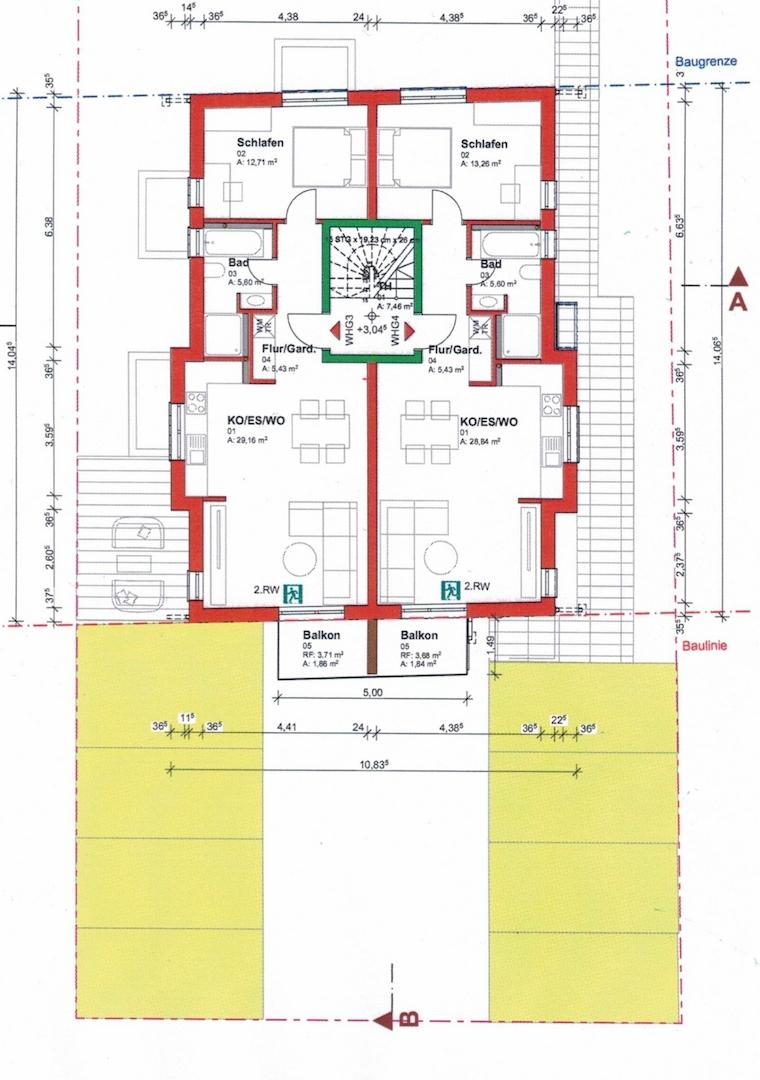 Grundriss 1. Obergeschoss