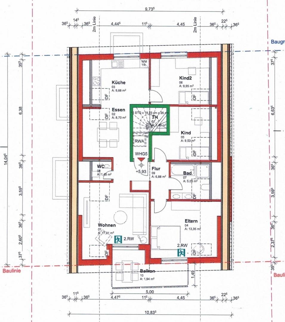 Grundriss Dachgeschoss