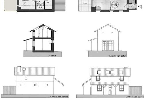 Gästehaus Zeichnungen