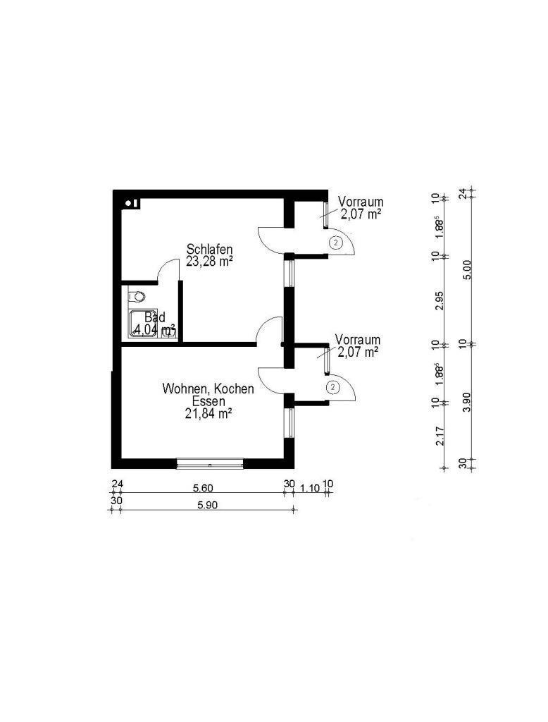 Whg. 2 EG möglicher Grundriss