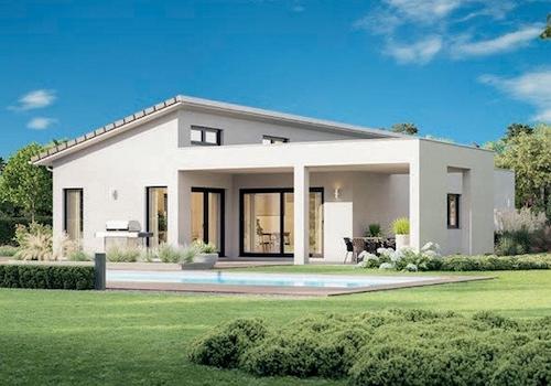 Gestaltungsvorschlag mit Flachdach