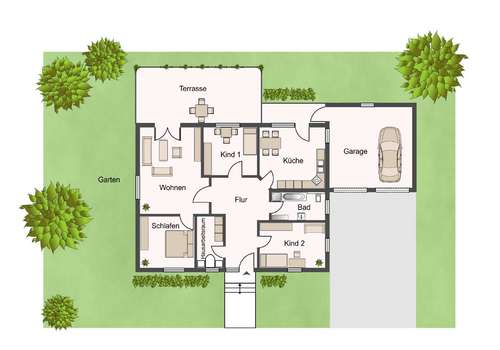 Grundriss am Dorfteich