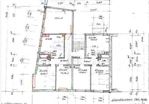 Grundriss (Wohnung links)