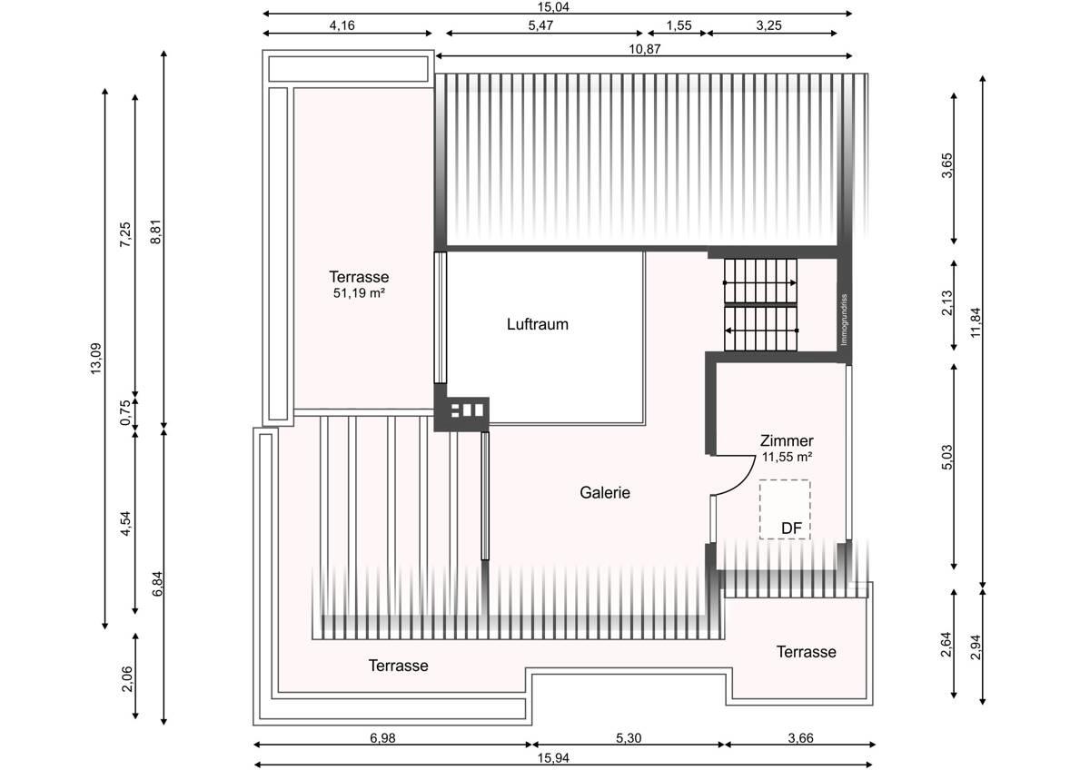 Grundriss Spitzboden