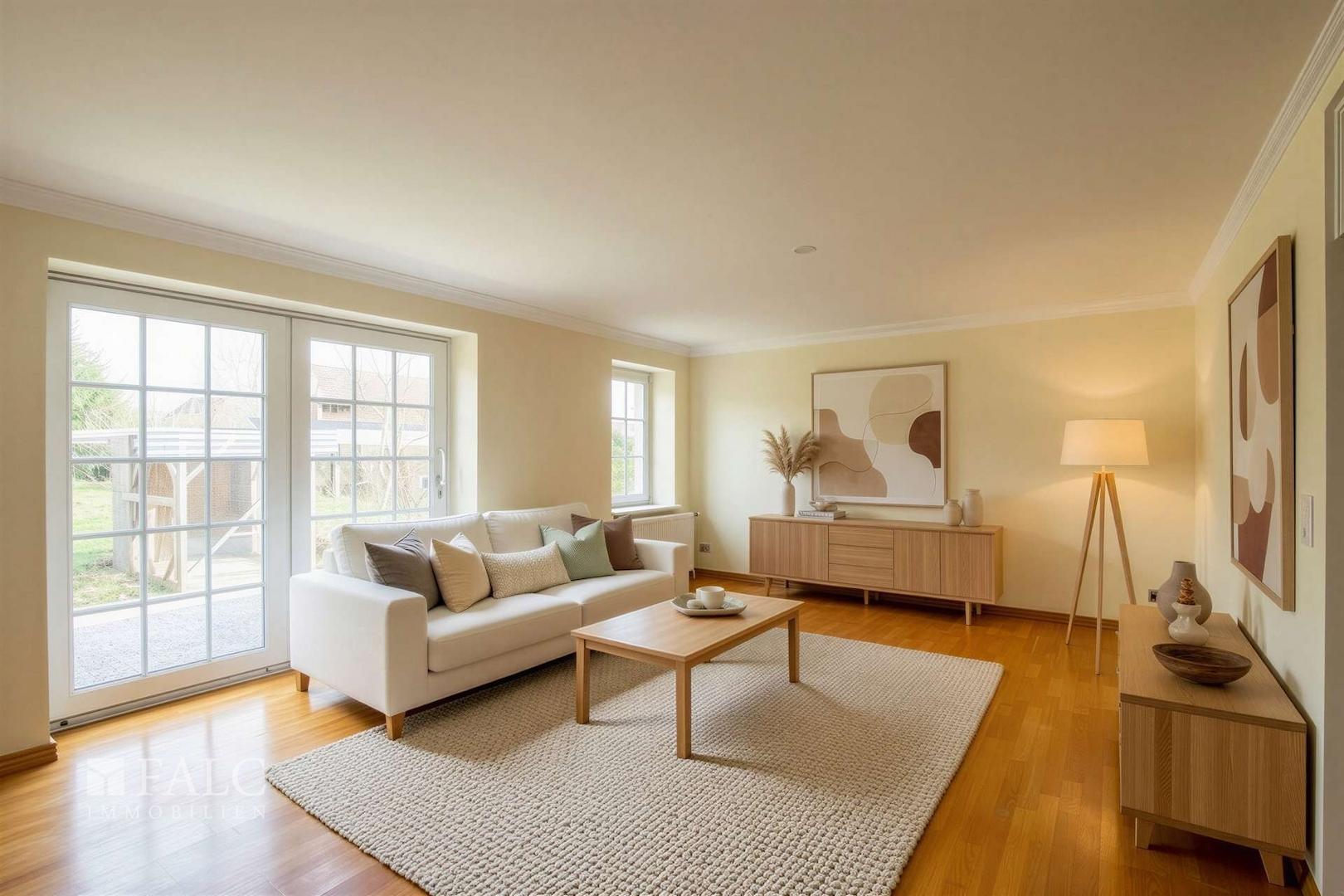 WE I Wohnzimmer I Gestaltungsvorschlag - (KI generiert)