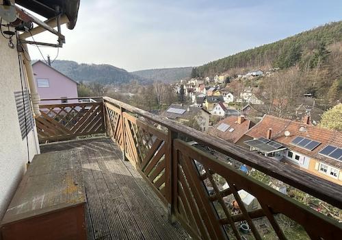 Aussicht vom Balkon