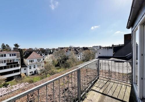 Balkon mit Blick über Schwachhausen