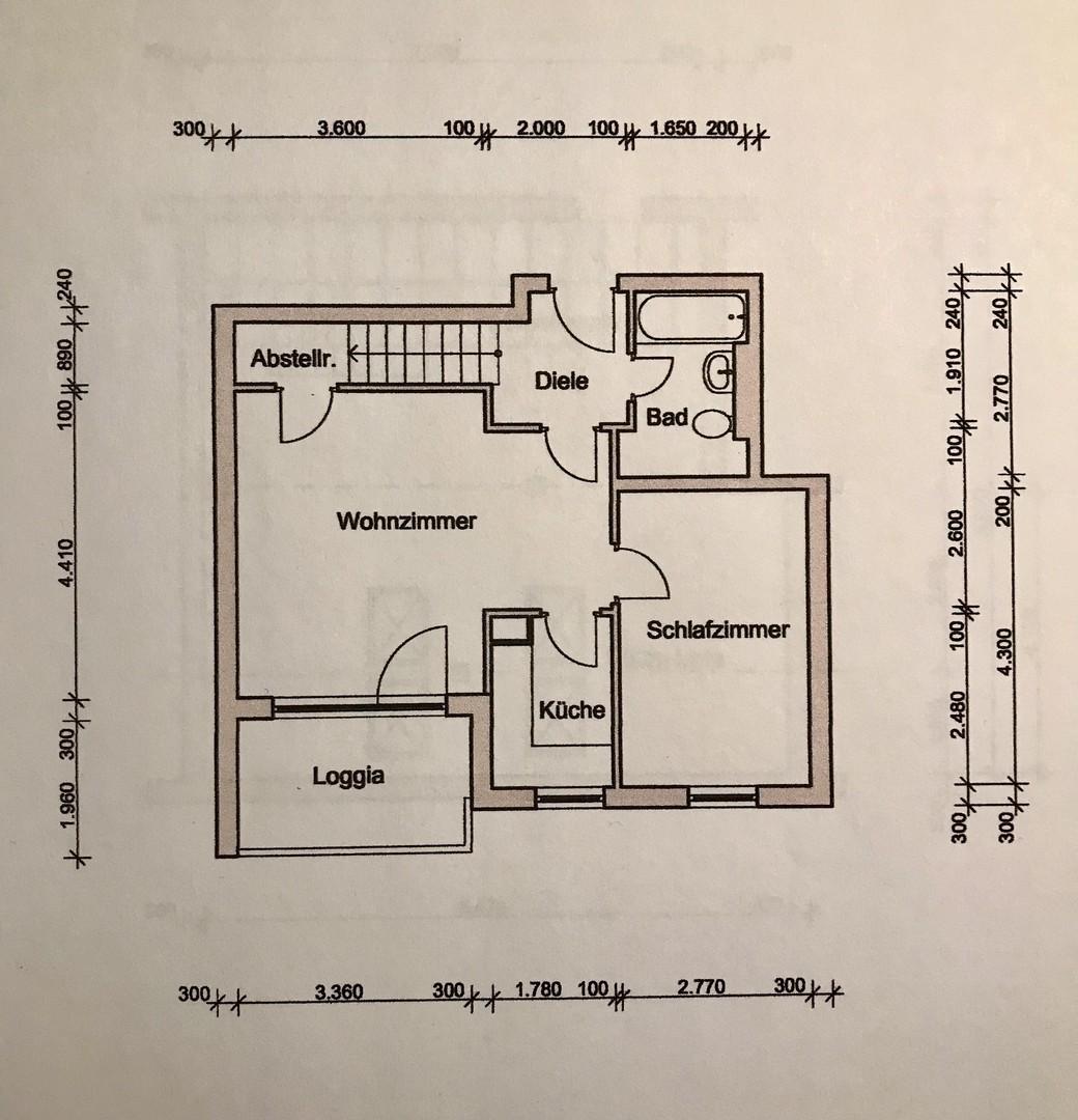 Grundriss 4. OG. Haus im Haus
