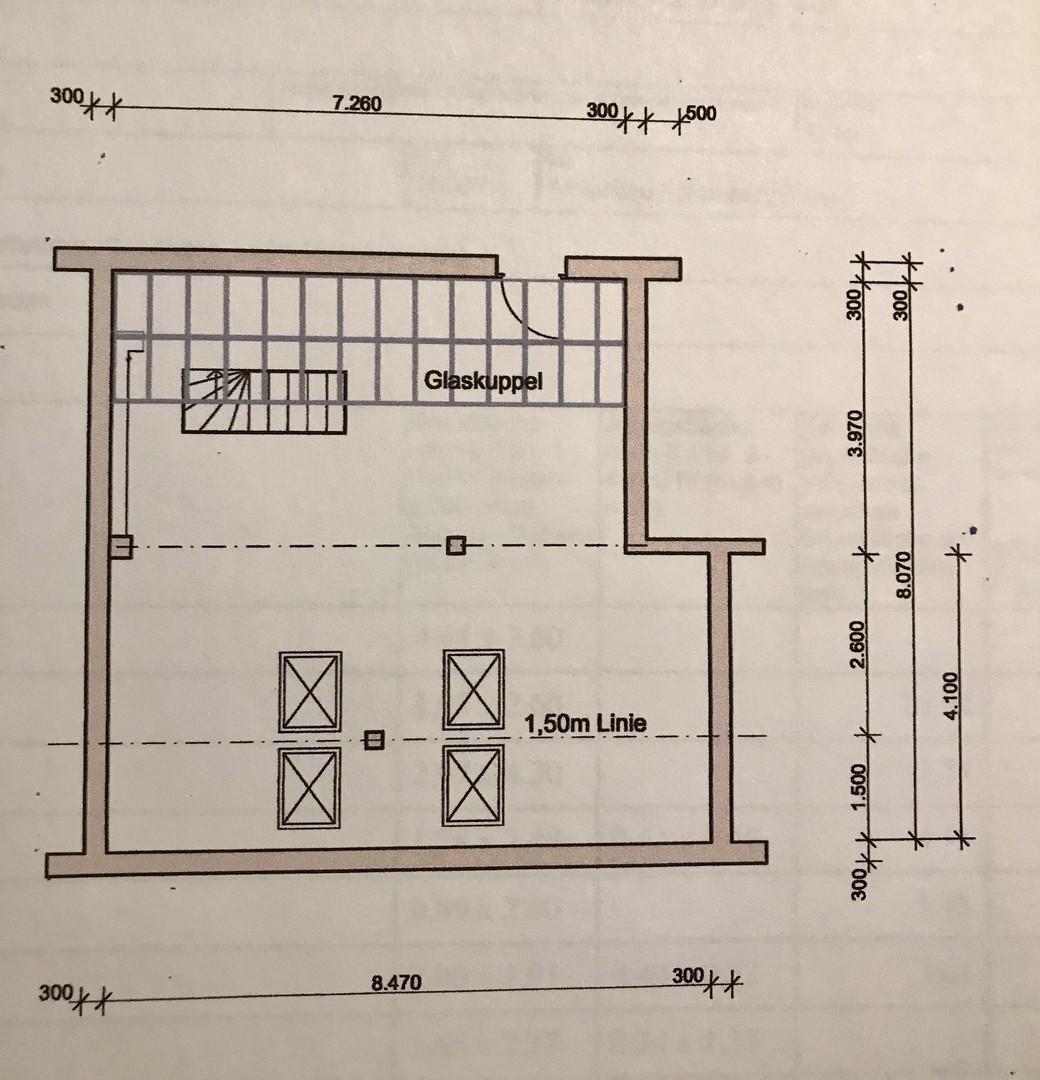 Grundriss. 5.OG Haus im Haus